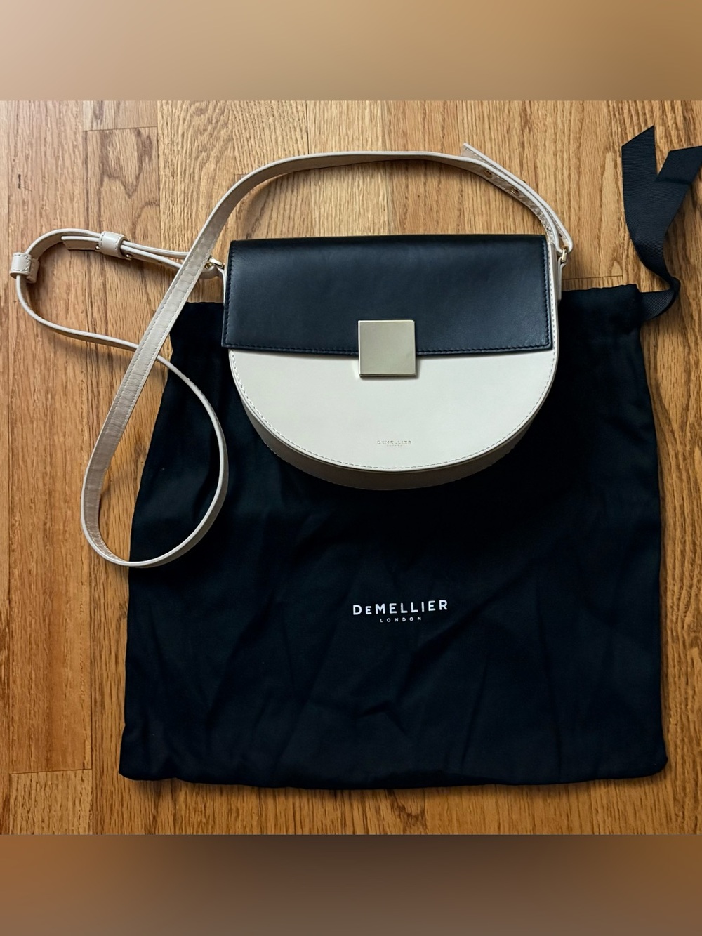 Demellier Oslo Crossbody- black/cream